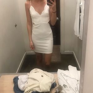 White body con dress.